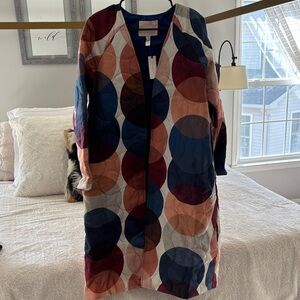 Anthropologie/Hutch Multicolor Geometric Statement Coat Pattern Coat
